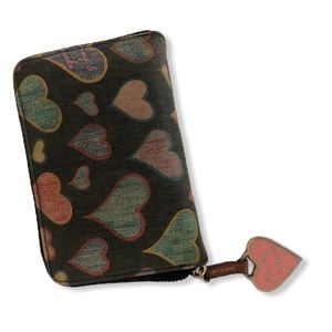 Dooney & Burkey Multi-Color Heart Wallet